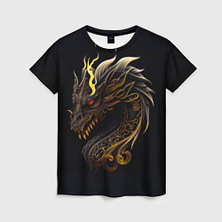 Футболка женская Китайский дракон - ирезуми, цвет: 3D-принт