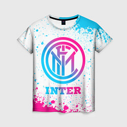 Футболка женская Inter neon gradient style, цвет: 3D-принт