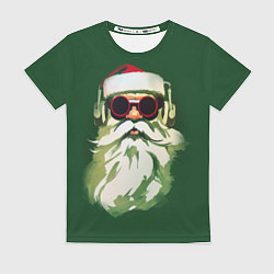 Футболка женская Добрый Санта, цвет: 3D-принт