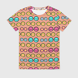 Женская футболка Поп арт очки с глазами