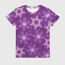 Футболка женская Violet snow, цвет: 3D-принт