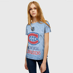 Футболка женская Montreal Canadiens - NHL, цвет: 3D-принт — фото 2