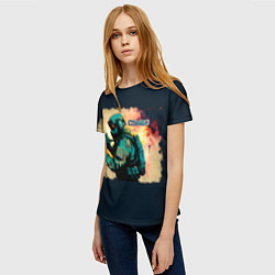 Футболка женская Counter Strike street art, цвет: 3D-принт — фото 2