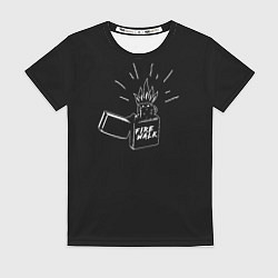 Футболка женская Зажигалка, цвет: 3D-принт