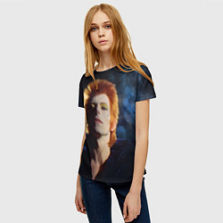 Футболка женская David Bowie - Jean Genie, цвет: 3D-принт — фото 2
