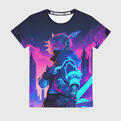 Футболка женская Cyber boy Genshin, цвет: 3D-принт