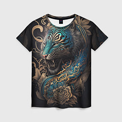 Футболка женская Тигр Irezumi, цвет: 3D-принт