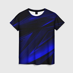 Женская футболка Geometry blue stripes