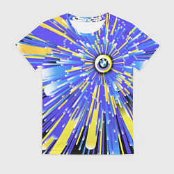 Футболка женская BMW - neon pattern - Germany, цвет: 3D-принт