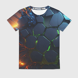 Футболка женская Взрыв плит, цвет: 3D-принт