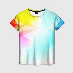 Женская футболка Gradient colors geometry