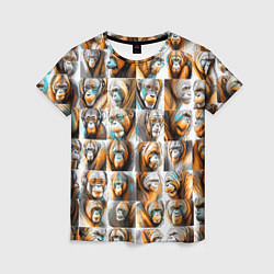 Женская футболка Орангутаны