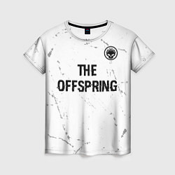 Футболка женская The Offspring glitch на светлом фоне: символ сверх, цвет: 3D-принт