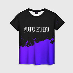 Женская футболка Burzum purple grunge