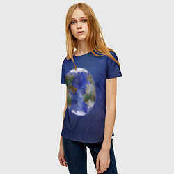 Футболка женская Планета в космосе, цвет: 3D-принт — фото 2