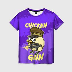 Женская футболка Чикен Ган - цыпленок