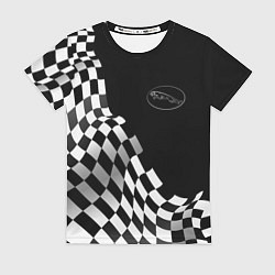 Футболка женская Jaguar racing flag, цвет: 3D-принт