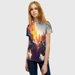 Футболка женская Красивый апокалипис, цвет: 3D-принт — фото 2