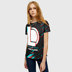 Футболка женская League of Legends в стиле glitch и баги графики на, цвет: 3D-принт — фото 2