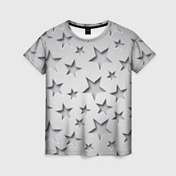 Футболка женская Grey stars, цвет: 3D-принт