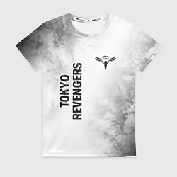 Футболка женская Tokyo Revengers glitch на светлом фоне: надпись, с, цвет: 3D-принт