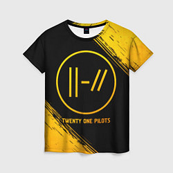 Женская футболка Twenty One Pilots - gold gradient