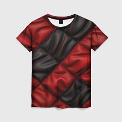 Футболка женская Red black luxury, цвет: 3D-принт