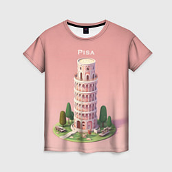 Женская футболка Pisa Isometric