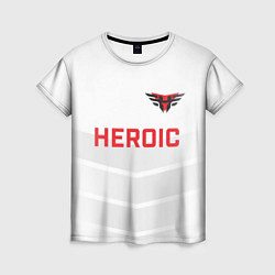 Футболка женская Heroic white, цвет: 3D-принт