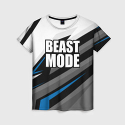 Футболка женская Beast mode - blue sport, цвет: 3D-принт