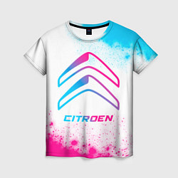 Футболка женская Citroen neon gradient style, цвет: 3D-принт