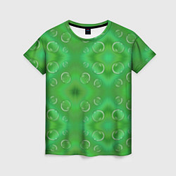 Футболка женская Зеленый орнамент, цвет: 3D-принт