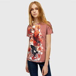 Футболка женская Милая аниме мишка, цвет: 3D-принт — фото 2