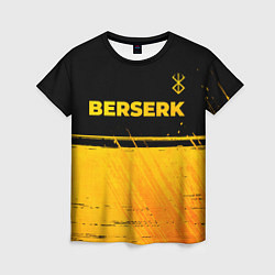 Женская футболка Berserk - gold gradient: символ сверху