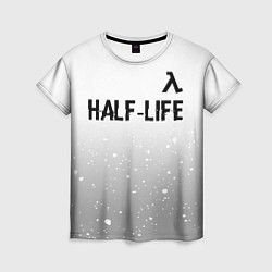 Футболка женская Half-Life glitch на светлом фоне: символ сверху, цвет: 3D-принт