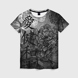 Футболка женская Flowers - japanese art, цвет: 3D-принт