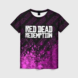Футболка женская Red Dead Redemption pro gaming: символ сверху, цвет: 3D-принт
