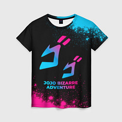 Футболка женская JoJo Bizarre Adventure - neon gradient, цвет: 3D-принт