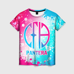 Футболка женская Pantera neon gradient style, цвет: 3D-принт