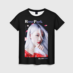 Футболка женская Blackpink Rose Red Kimono, цвет: 3D-принт