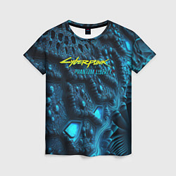 Женская футболка Cyberpunk ice blue