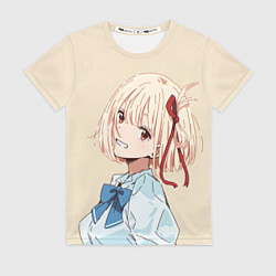 Футболка женская Chisato Nishikigi - Lycoris Recoil, цвет: 3D-принт