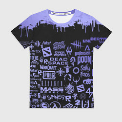 Женская футболка Games pattern