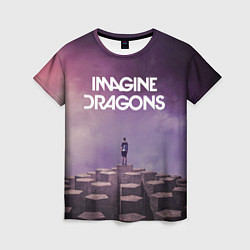Футболка женская Imagine Dragons обложка альбома Night Visions, цвет: 3D-принт