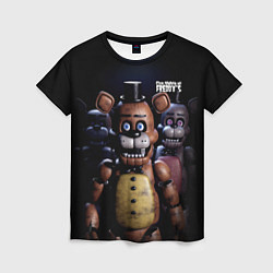 Футболка женская Five Nights at Freddys персонажи, цвет: 3D-принт