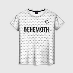 Футболка женская Behemoth glitch на светлом фоне: символ сверху, цвет: 3D-принт