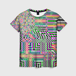 Женская футболка Геометрическая абстракция ультра