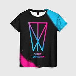 Футболка женская Within Temptation - neon gradient, цвет: 3D-принт