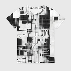 Футболка женская Кибер Сетка гранж, цвет: 3D-принт