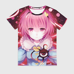 Футболка женская Touhou Project Сатори Комейдзи, цвет: 3D-принт